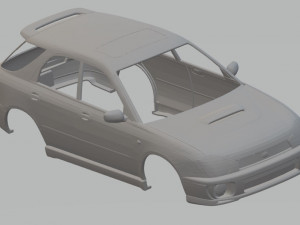 subaru impreza wagon printable body car 3D 프린트 모델