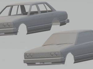 nissan bluebird printable body car 3D Print Model