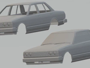 nissan bluebird carrocer&iacute;a imprimible Modelo de impresión 3D