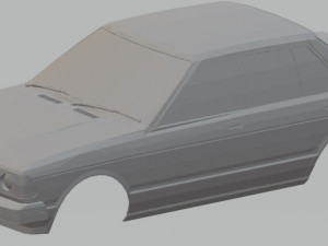 nissan bluebird printable body car 3D Print Model