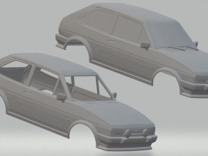 fiesta xr2 printable body car Modelo de impresión 3D