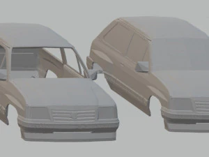 carro com carroceria imprim&iacute;vel opel corsa Modelo de Impressão 3D