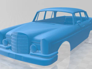 Mercedes Benz 300 Se W112 1963 druckbare Karosserie 3D Druckmodell