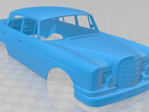 mercedes benz 300 se w112 1963 printable body car 3D प्रिंट मॉडल