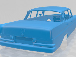 mercedes benz 300 se w112 1963 printable body car 3D प्रिंट मॉडल