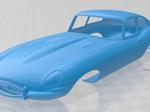jaguar e type s1 1961 printable body car 3D Print Model