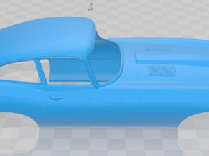 jaguar e type s1 1961 printable body car 3D Print Model