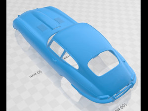 jaguar e type s1 1961 printable body car 3D Print Model