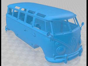 volkswagen transporter t1 1950 printable body van 3D प्रिंट मॉडल