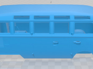 volkswagen transporter t1 1950 printable body van 3D प्रिंट मॉडल