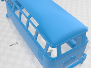 volkswagen transporter t1 1950 printable body van 3D प्रिंट मॉडल