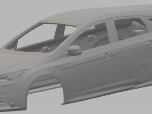 focus st 2012 printable body car Modello di stampa 3D