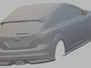 focus st 2012 printable body car Modello di stampa 3D