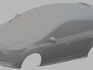 focus st 2012 printable body car Modello di stampa 3D