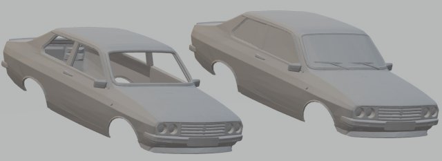 dacia 1310 sport - renault 12 sport printable body car 3D 打印模型 .c4d .max .obj .3ds .fbx .stl .blend 