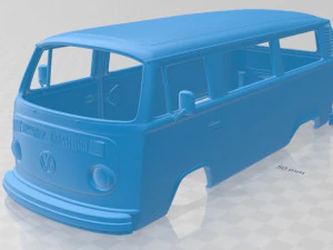 volkswagen transporter t2 1972 printable body van 3D Print Model