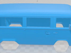 volkswagen transporter t2 1972 printable body van 3D Print Model