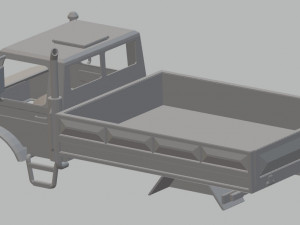 mercedes unimog printable body truck 3D Print Model