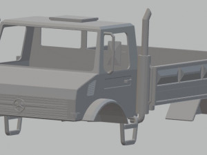 mercedes unimog printable body truck 3D Print Model