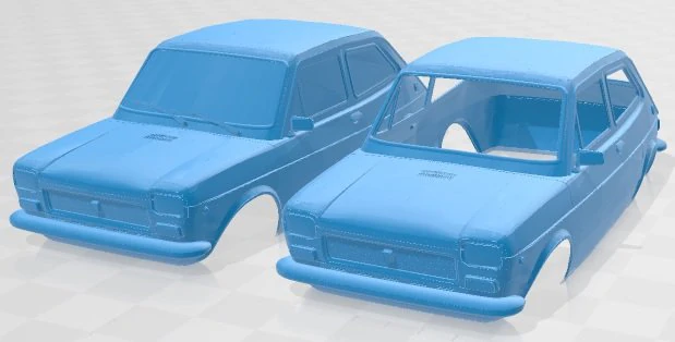 Seat 127 - Carrocer&iacute;a Imprimible Fiat 127 Modelo de impresión 3D .c4d .max .obj .3ds .fbx .stl .blend 