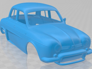 Renault Ondine Dauphine 1956-1967 Printable Body Car Modello di stampa 3D