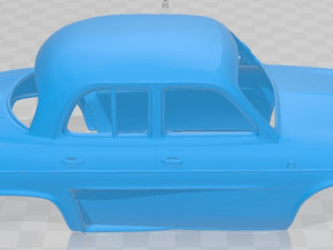 Renault Ondine Dauphine 1956-1967 Printable Body Car Modello di stampa 3D