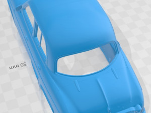 Renault Ondine Dauphine 1956-1967 Printable Body Car Modello di stampa 3D