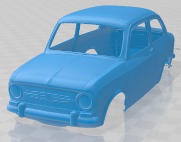 Seat 850 - fiat 850 printable body car 3D 打印模型 .c4d .max .obj .3ds .fbx .stl .blend 