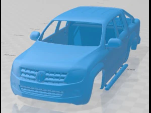 フォルクスワーゲン アマロック クルー キャブ 2010 印刷可能なボディカー 3Dプリントモデル