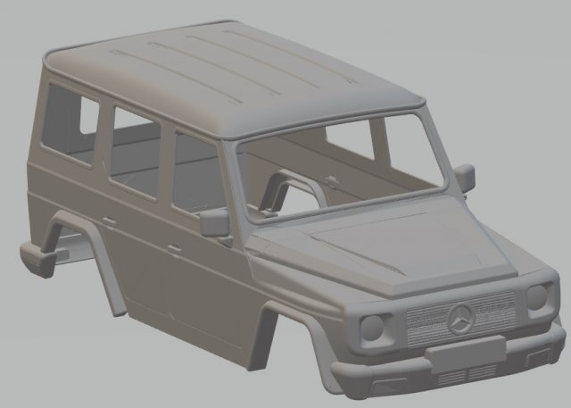mercedes benz g printable body car Modelo de impresión 3D .c4d .max .obj .3ds .fbx .stl .blend 