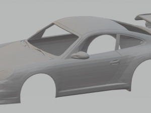 porsche 911 gt3 printable body car 3D Принт Модель