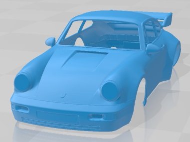 Porsche 911 Carrera RS 964 Printable Body Car 3D 프린트 모델 .c4d .max .obj .3ds .fbx .stl .blend 