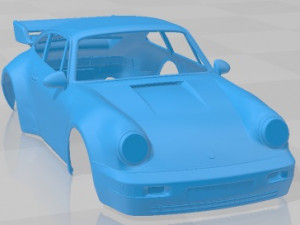 Porsche 911 Carrera RS 964 Printable Body Car 3D 프린트 모델