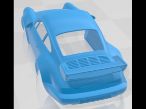 Porsche 911 Carrera RS 964 Printable Body Car 3D 프린트 모델