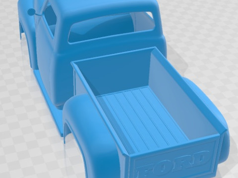 F 250 1955 Printable Body Truck 3D Print Model
