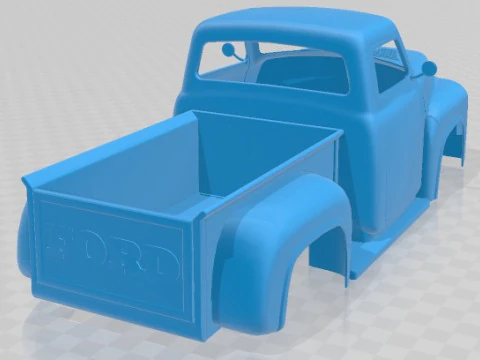F 250 1955 Printable Body Truck 3D Print Model