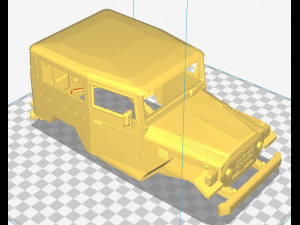 toyota bj-40 printable body car Model do druku 3D