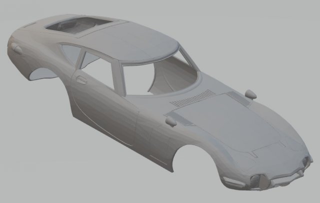 totoya 2000 gt 1968 printable body car 3D Print Model .c4d .max .obj .3ds .fbx .stl .blend 