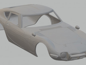 totoya 2000 gt 1968 printable body car 3D Print Model