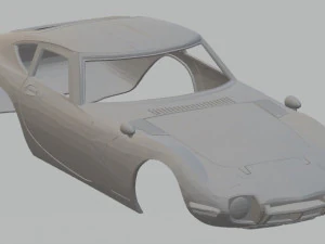 トヨタ 2000GT 1968 印刷可能なボディ車 3Dプリントモデル