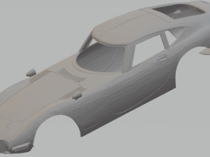 totoya 2000 gt 1968 printable body car 3D Print Model