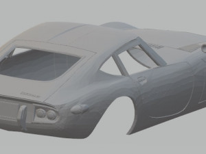 totoya 2000 gt 1968 printable body car 3D Print Model