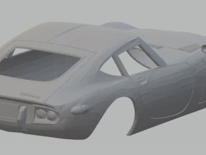 トヨタ 2000GT 1968 印刷可能なボディ車 3Dプリントモデル