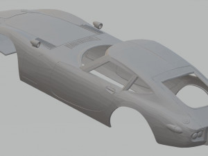 totoya 2000 gt 1968 printable body car 3D Print Model