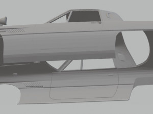 mazda cosmo sport 1967 printable body car Modello di stampa 3D