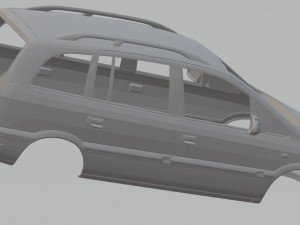 opel zafira printable body car Model do druku 3D