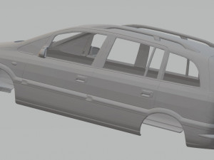 opel zafira printable body car Model do druku 3D