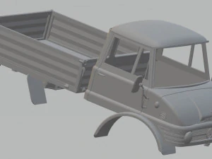 Mercedes Unimog 406 LKW zum Ausdrucken 3D Druckmodell