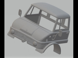 mercedes unimog 406 printable truck 3Dプリントモデル