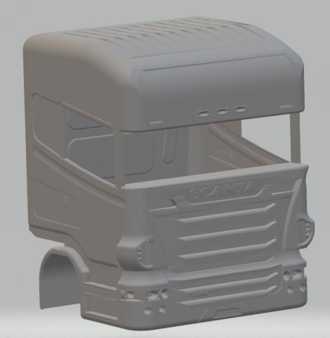 scania r 420 printable body truck 3D Print Model .c4d .max .obj .3ds .fbx .stl .blend 